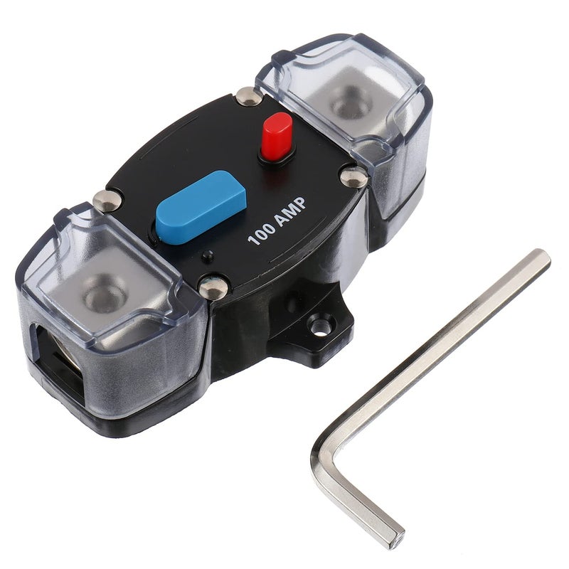 EPLZON 100A 12-48 Volt DC Self Recovery Circuit Breaker with Manual Reset Button for Automotive Rv Marine Boat (100Amp) - Image 1